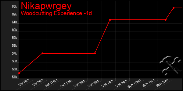 Last 24 Hours Graph of Nikapwrgey