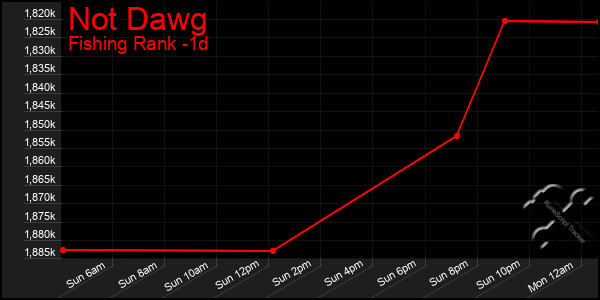 Last 24 Hours Graph of Not Dawg