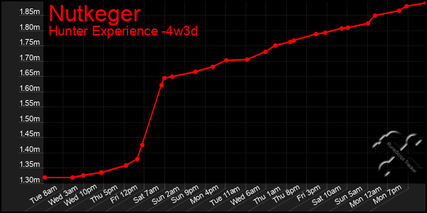 Last 31 Days Graph of Nutkeger