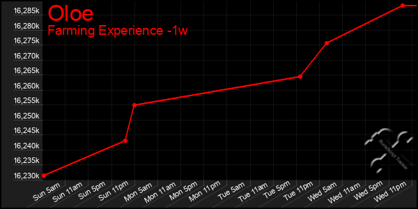 Last 7 Days Graph of Oloe