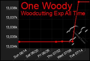 Total Graph of One Woody