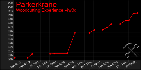 Last 31 Days Graph of Parkerkrane