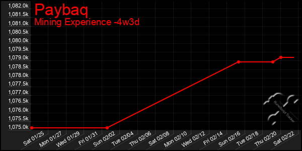 Last 31 Days Graph of Paybaq