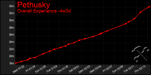 Last 31 Days Graph of Pethusky