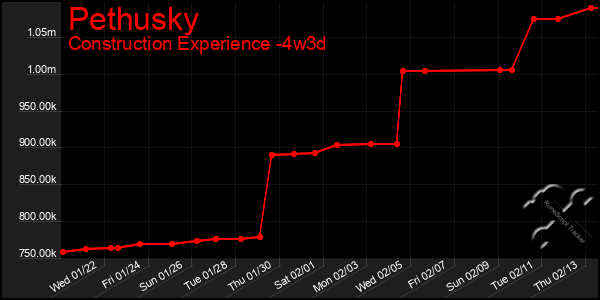 Last 31 Days Graph of Pethusky