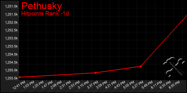 Last 24 Hours Graph of Pethusky