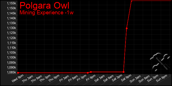 Last 7 Days Graph of Polgara Owl