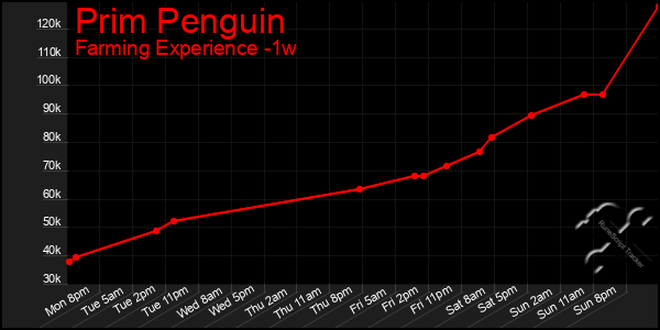 Last 7 Days Graph of Prim Penguin