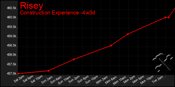 Last 31 Days Graph of Risey