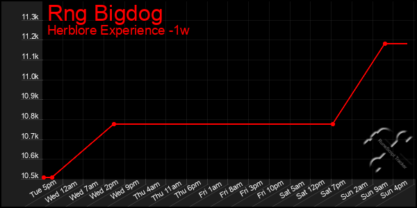 Last 7 Days Graph of Rng Bigdog