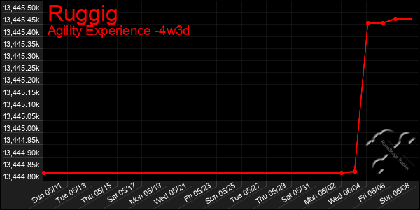 Last 31 Days Graph of Ruggig
