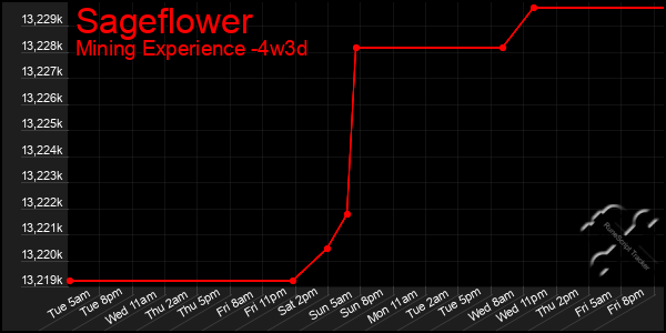 Last 31 Days Graph of Sageflower