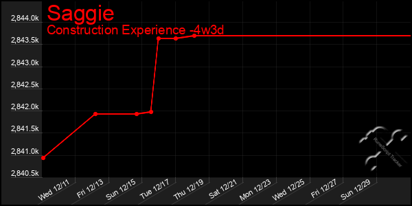 Last 31 Days Graph of Saggie