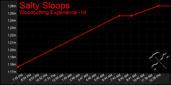 Last 24 Hours Graph of Salty Sloops