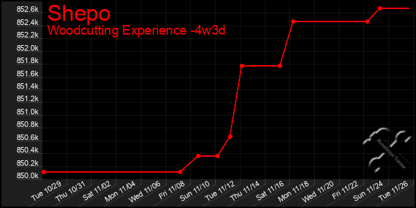 Last 31 Days Graph of Shepo