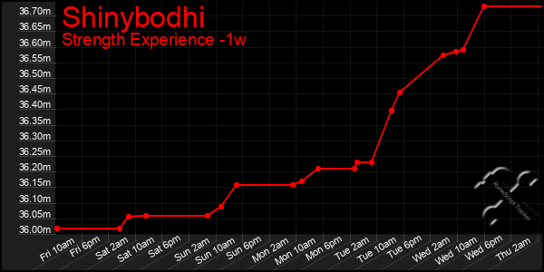 Last 7 Days Graph of Shinybodhi