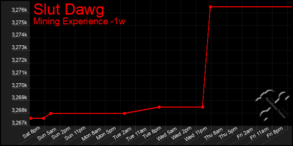 Last 7 Days Graph of Slut Dawg