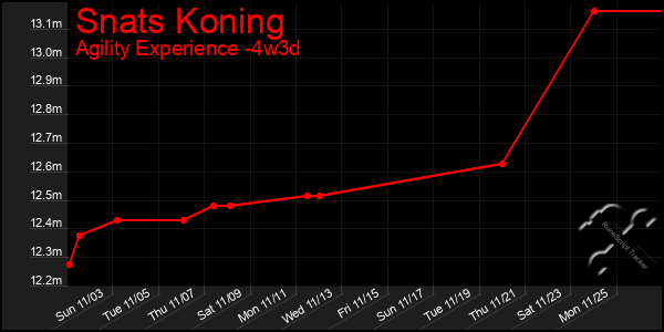 Last 31 Days Graph of Snats Koning