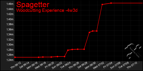 Last 31 Days Graph of Spagetter