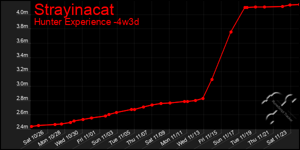 Last 31 Days Graph of Strayinacat