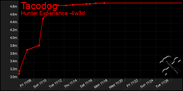 Last 31 Days Graph of Tacodog