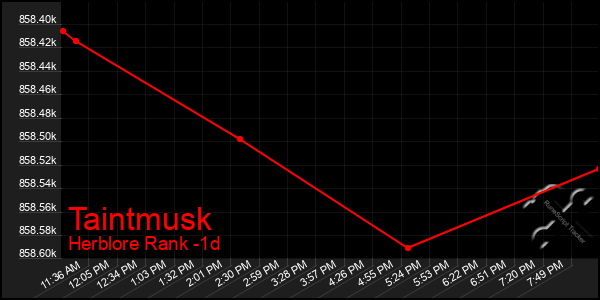 Last 24 Hours Graph of Taintmusk