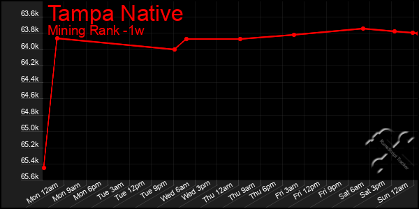 Last 7 Days Graph of Tampa Native