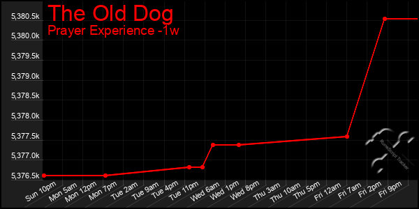 Last 7 Days Graph of The Old Dog