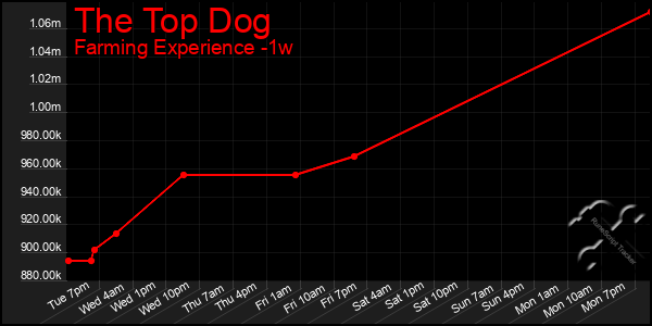 Last 7 Days Graph of The Top Dog