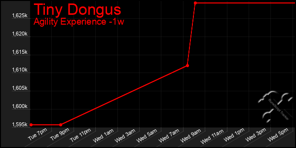 Last 7 Days Graph of Tiny Dongus