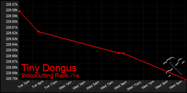 Last 7 Days Graph of Tiny Dongus