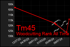 Total Graph of Tm45