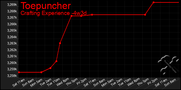 Last 31 Days Graph of Toepuncher