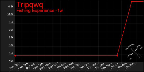 Last 7 Days Graph of Tripqwq