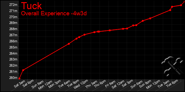Last 31 Days Graph of Tuck