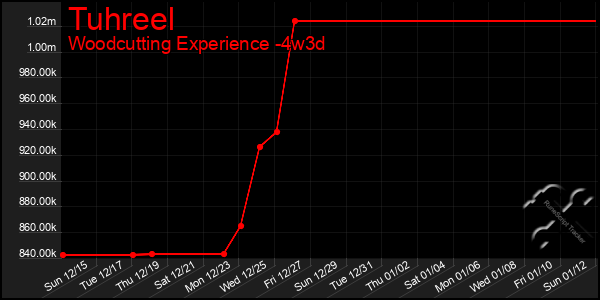 Last 31 Days Graph of Tuhreel