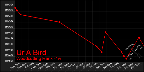 Last 7 Days Graph of Ur A Bird