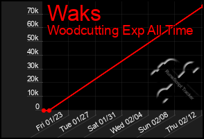 Total Graph of Waks