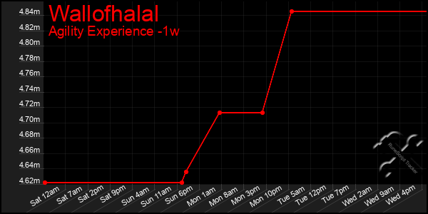 Last 7 Days Graph of Wallofhalal