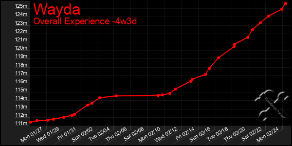 Last 31 Days Graph of Wayda