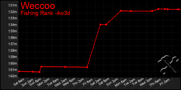 Last 31 Days Graph of Weccoo