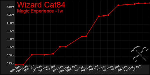 Last 7 Days Graph of Wizard Cat84