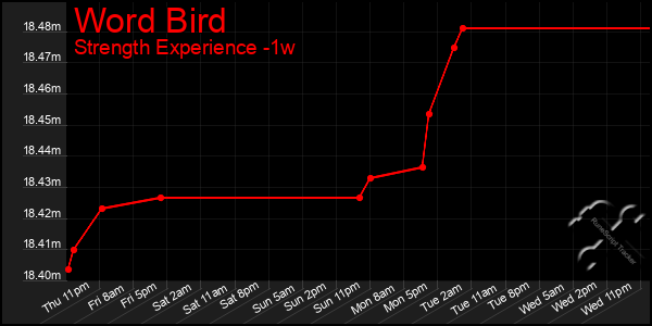 Last 7 Days Graph of Word Bird