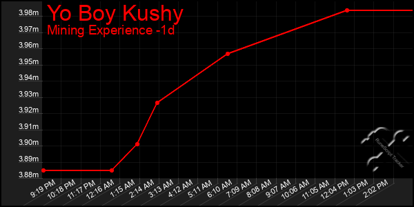 Last 24 Hours Graph of Yo Boy Kushy