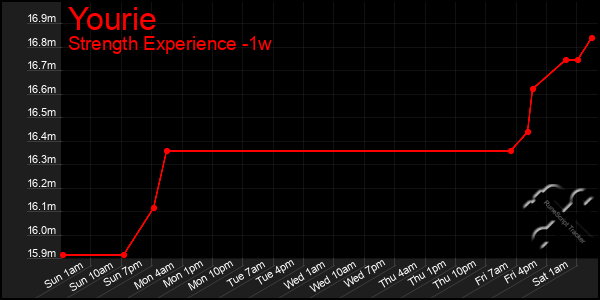 Last 7 Days Graph of Yourie