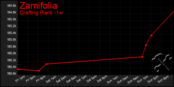 Last 7 Days Graph of Zamifolia