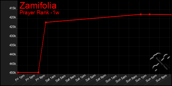 Last 7 Days Graph of Zamifolia